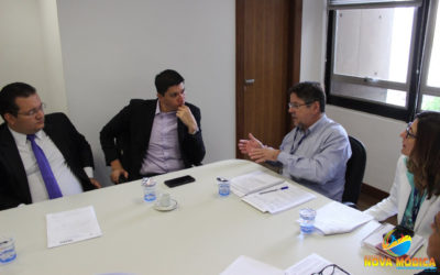 Lideranças Políticas de Nova Módica e o Deputado Estadual Márcio Santiago se encontram com a Presidente e o Diretor da COPASA em Belo Horizonte. | FOTO: Thiago Nascimento.