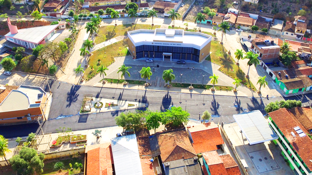 Sede do Município de Nova Módica/MG – Vista Aérea